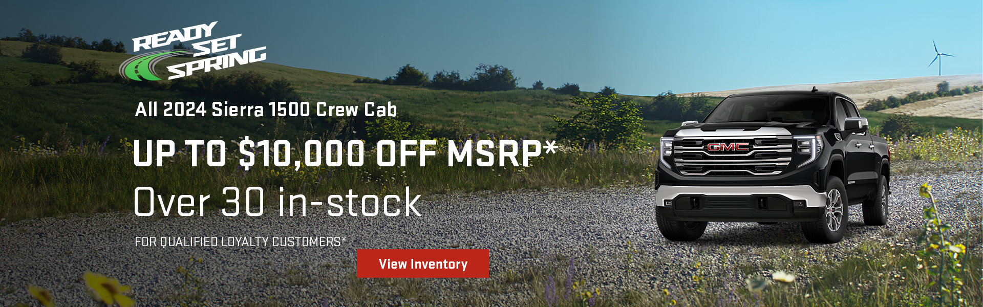 Up to $10,000 Off MSRP* MY24 Sierra 1500 Crew Cab